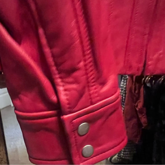 Red Leather Jacket - Picture 4 of 8